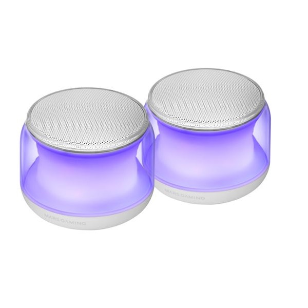 HAUT PARLEUR MARS GAMING MS-AURA BLUETOOTH-JACK ARGB WHITE